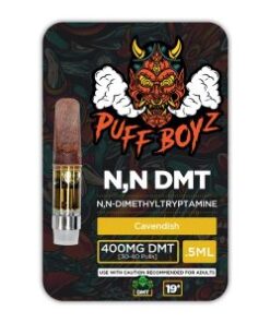 A Puff Boyz -NN DMT .5ML(400MG) Cartridge – Cavendish typically lasts for approximately 300 to 400 puffs, depending on usage.